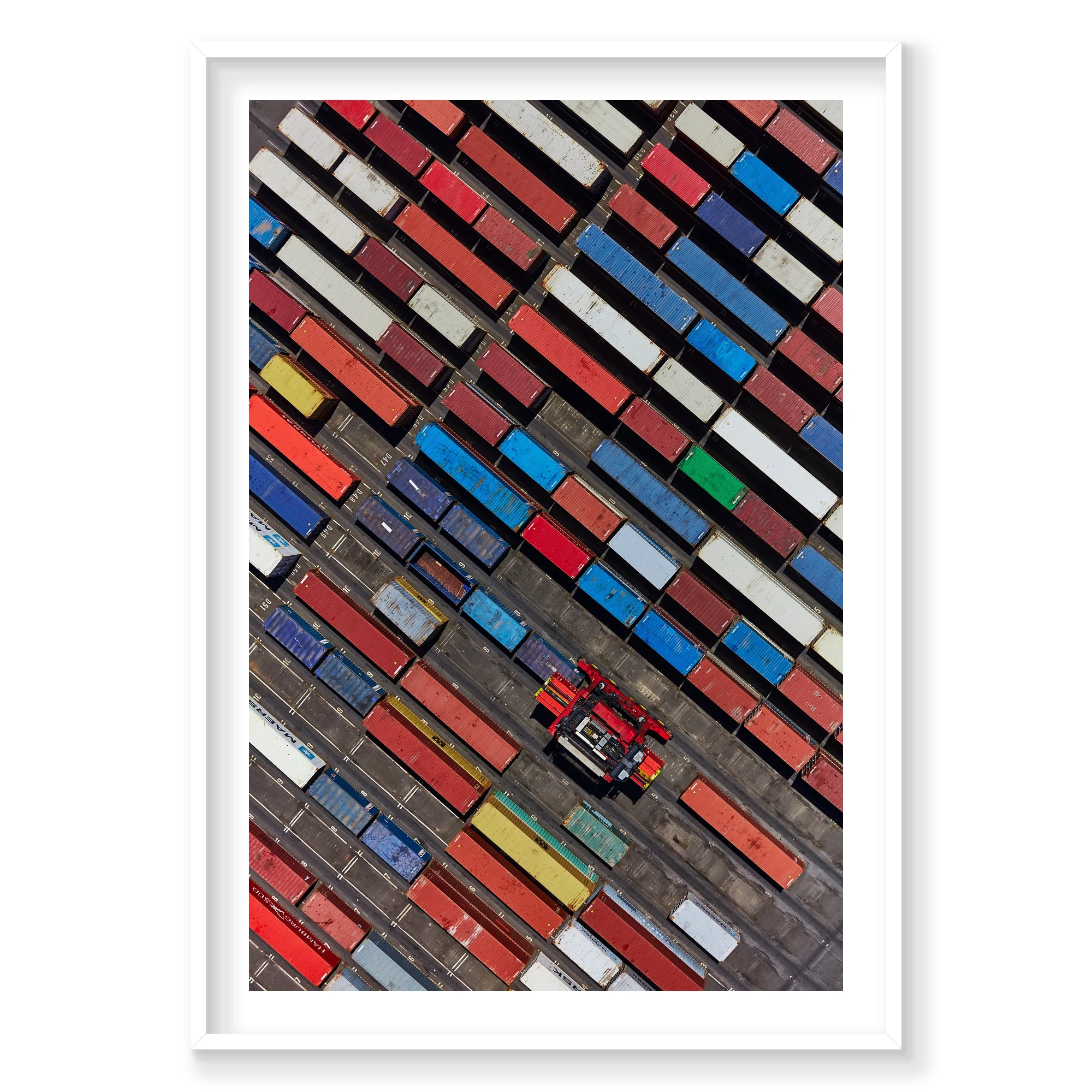 Cargo, Botany Bay, Vertical Print, white Victorian Ash frame