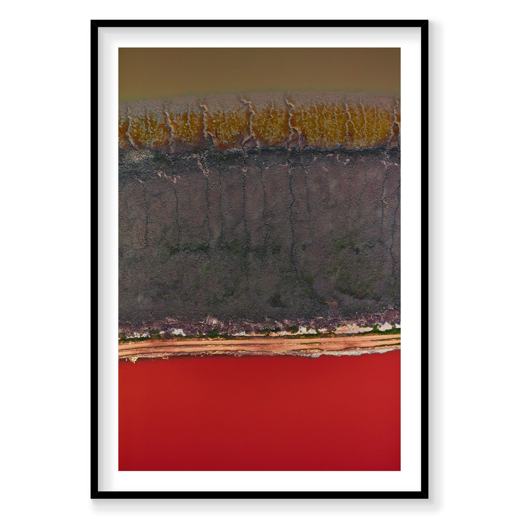 Lightning, San Francisco Bay, Vertical Print, black Victorian Ash frame