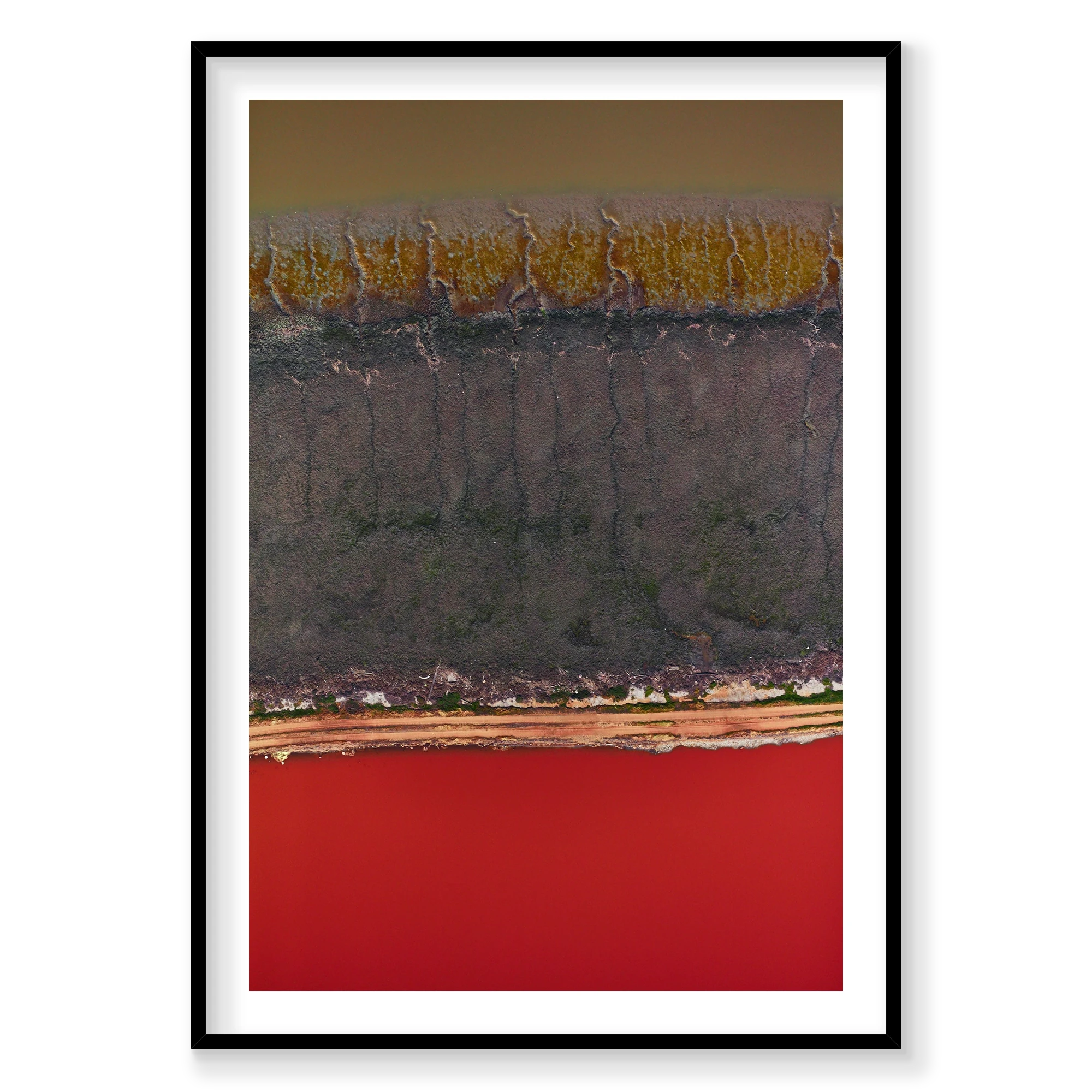 Lightning, San Francisco Bay, Vertical Print, black Victorian Ash frame