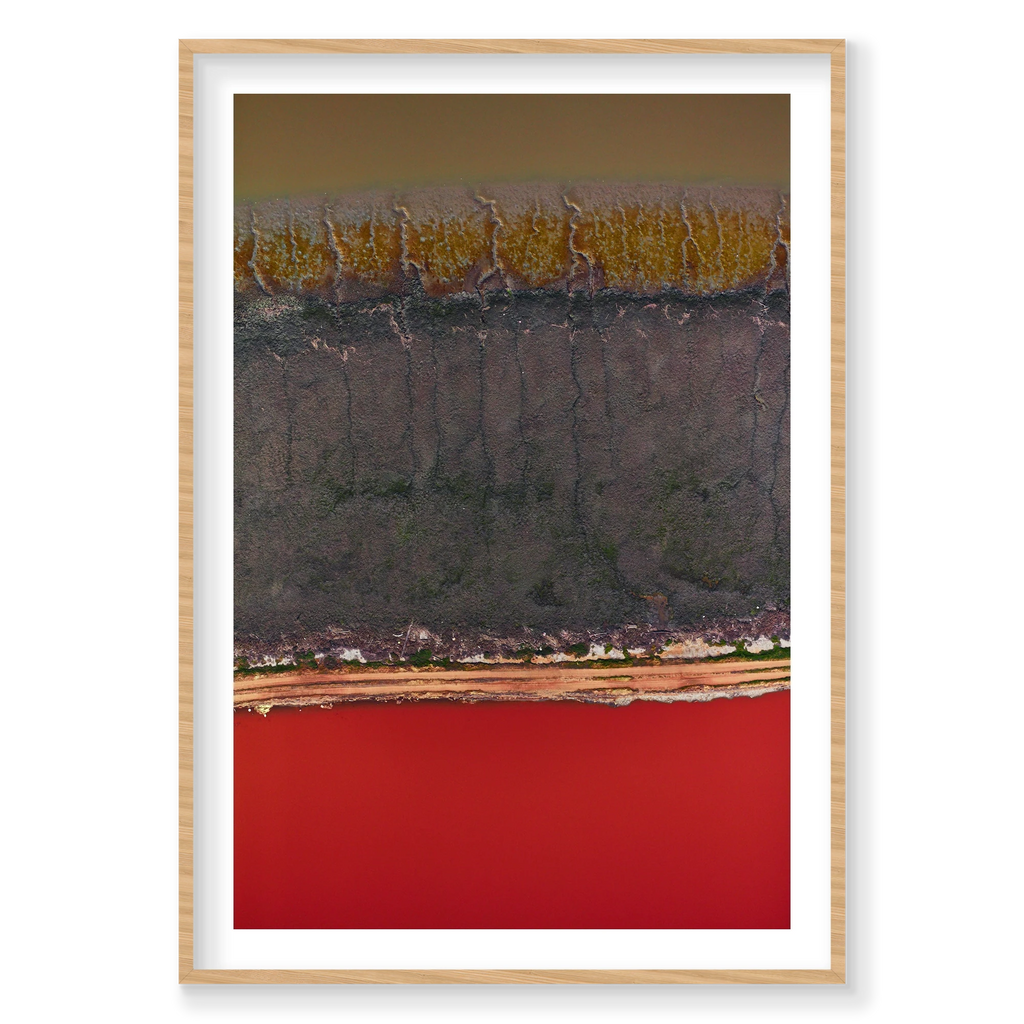 Lightning, San Francisco Bay, Vertical Print, natural Victorian Ash frame