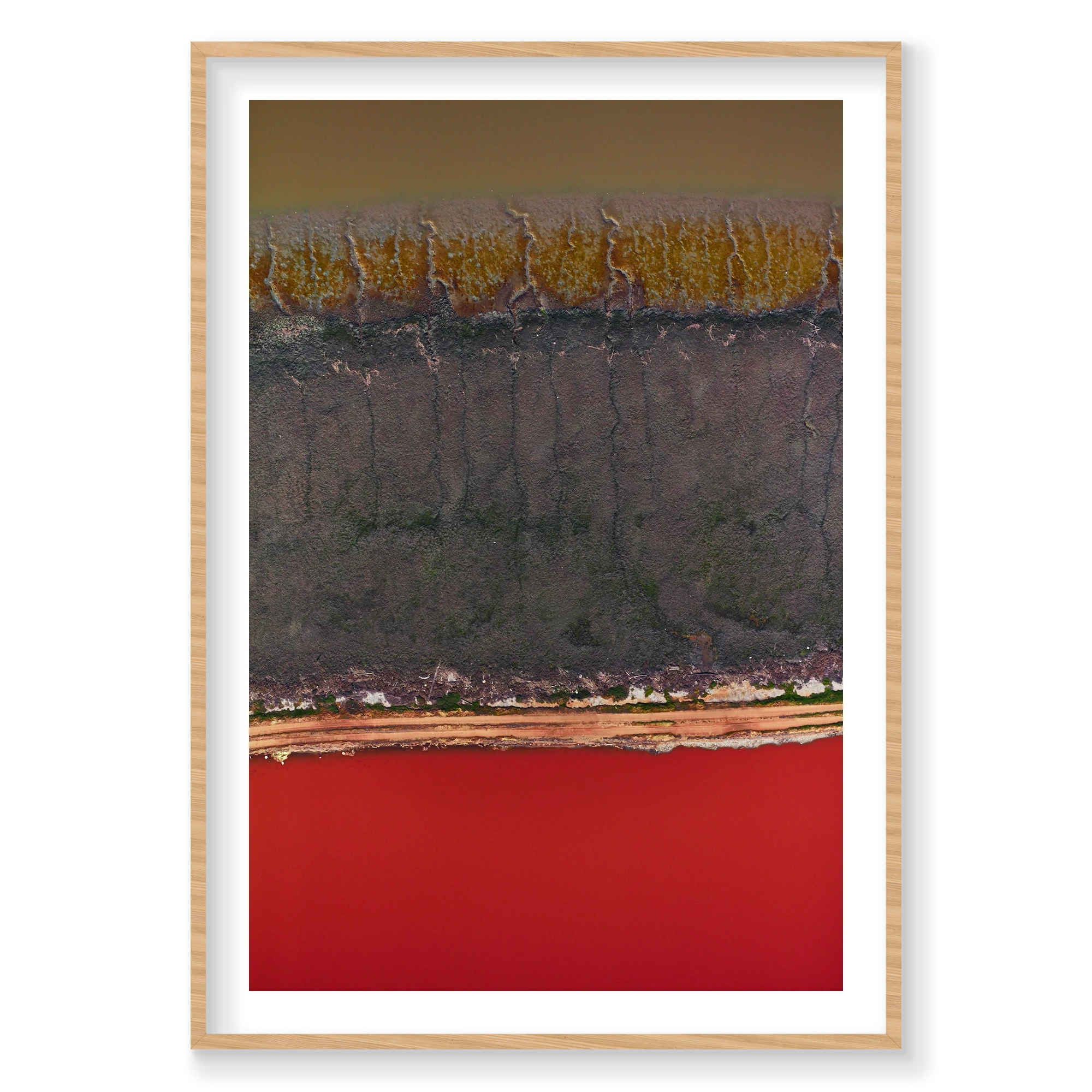 Lightning, San Francisco Bay, Vertical Print, natural Victorian Ash frame