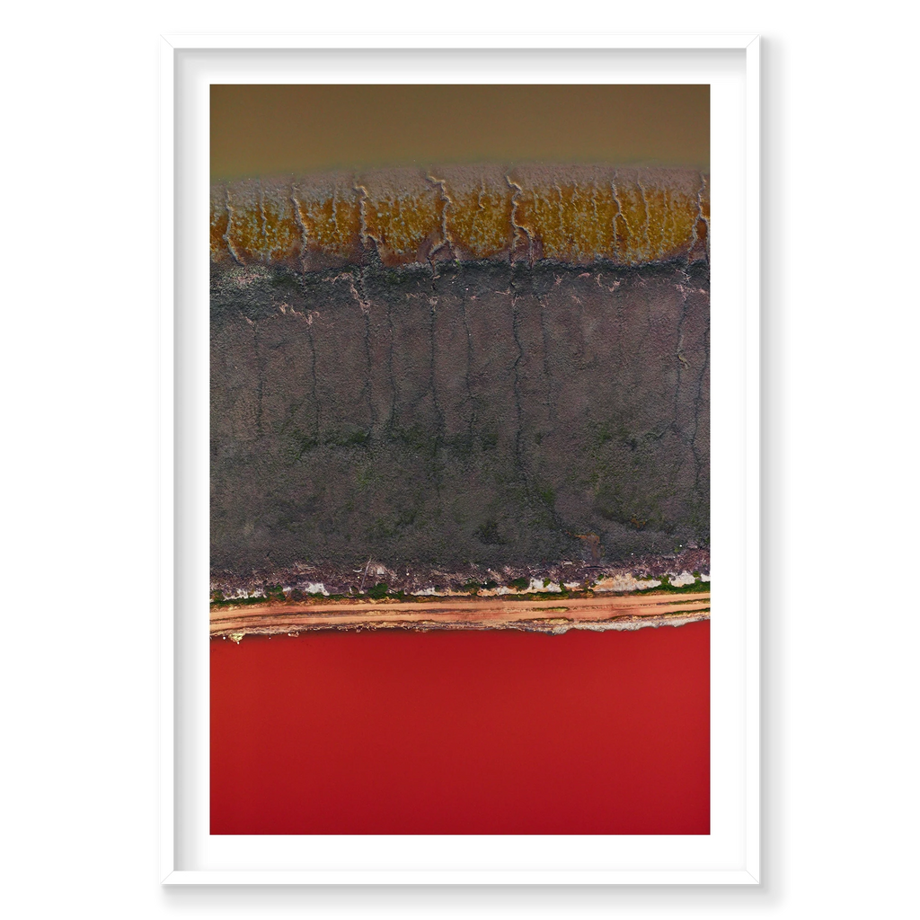 Lightning, San Francisco Bay, Vertical Print, white Victorian Ash frame