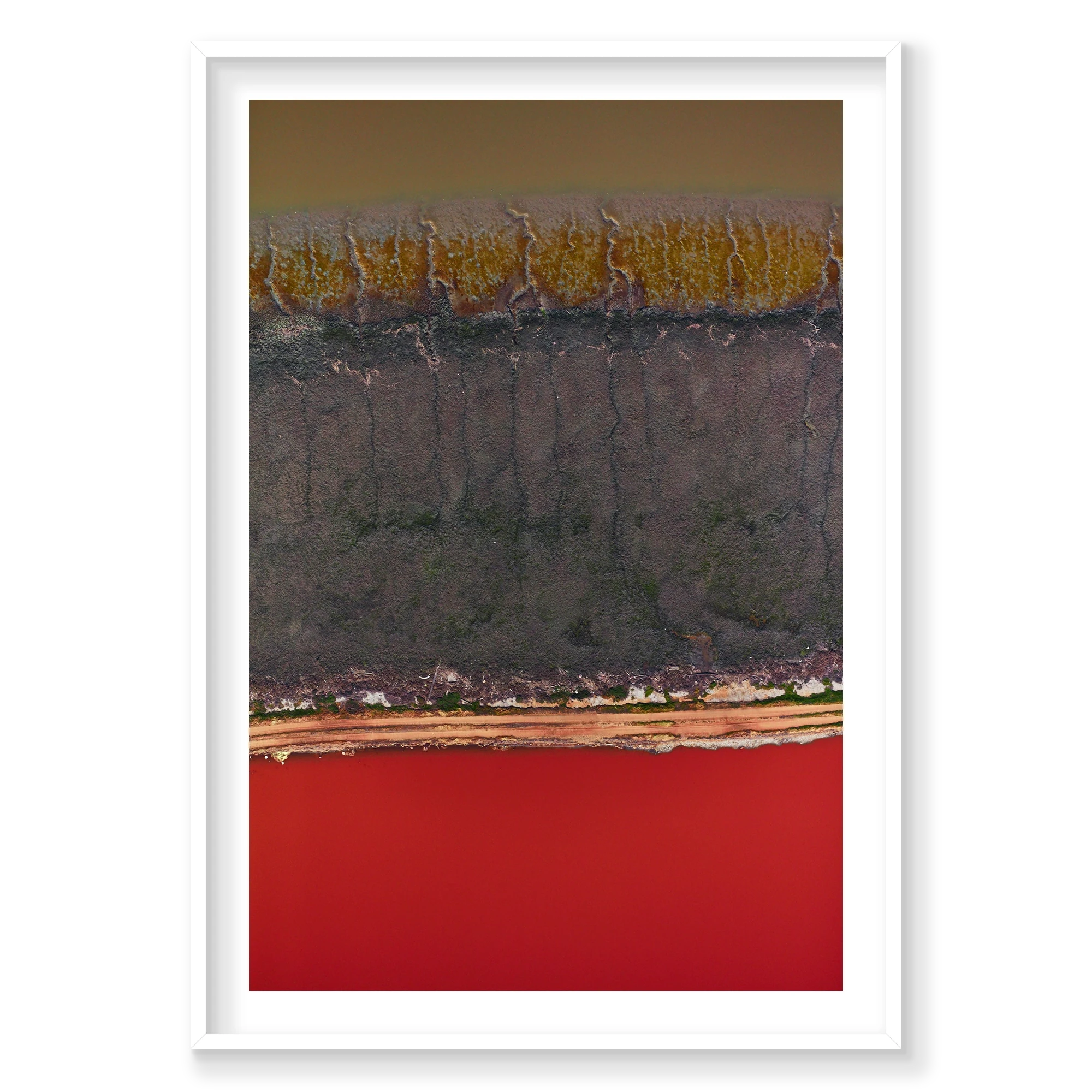 Lightning, San Francisco Bay, Vertical Print, white Victorian Ash frame