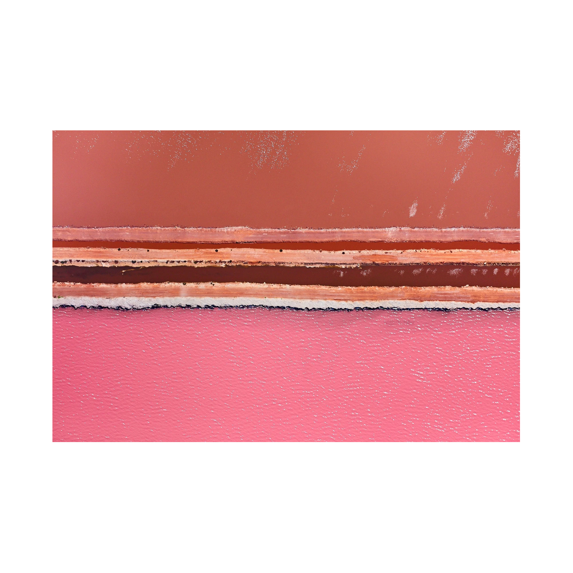Lines, Hutt Lagoon, Horizontal Print, print only