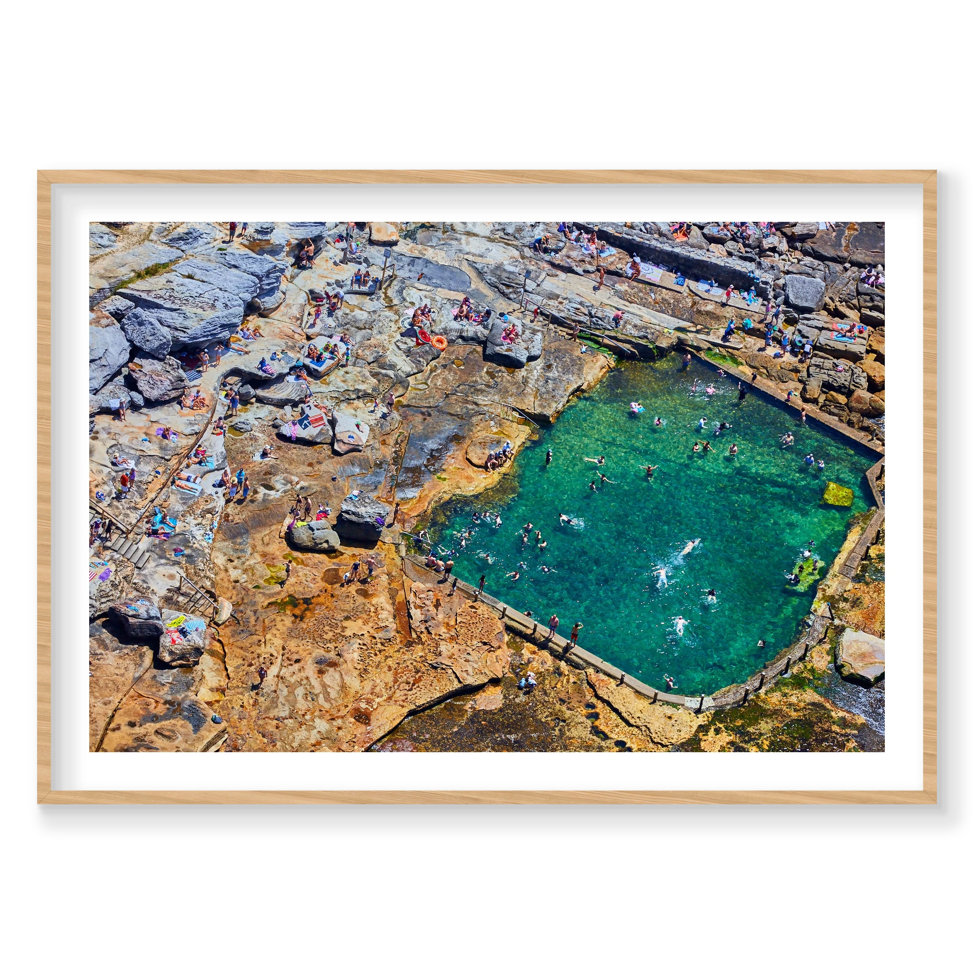 Mahon Pool, Horizontal Print, natural Victorian Ash frame