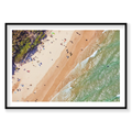 Main Beach, Byron Bay, Horizontal Print, black Victorian Ash frame