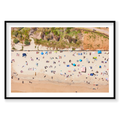 Main Beach, Byron Bay, Horizontal Print, black Victorian Ash frame