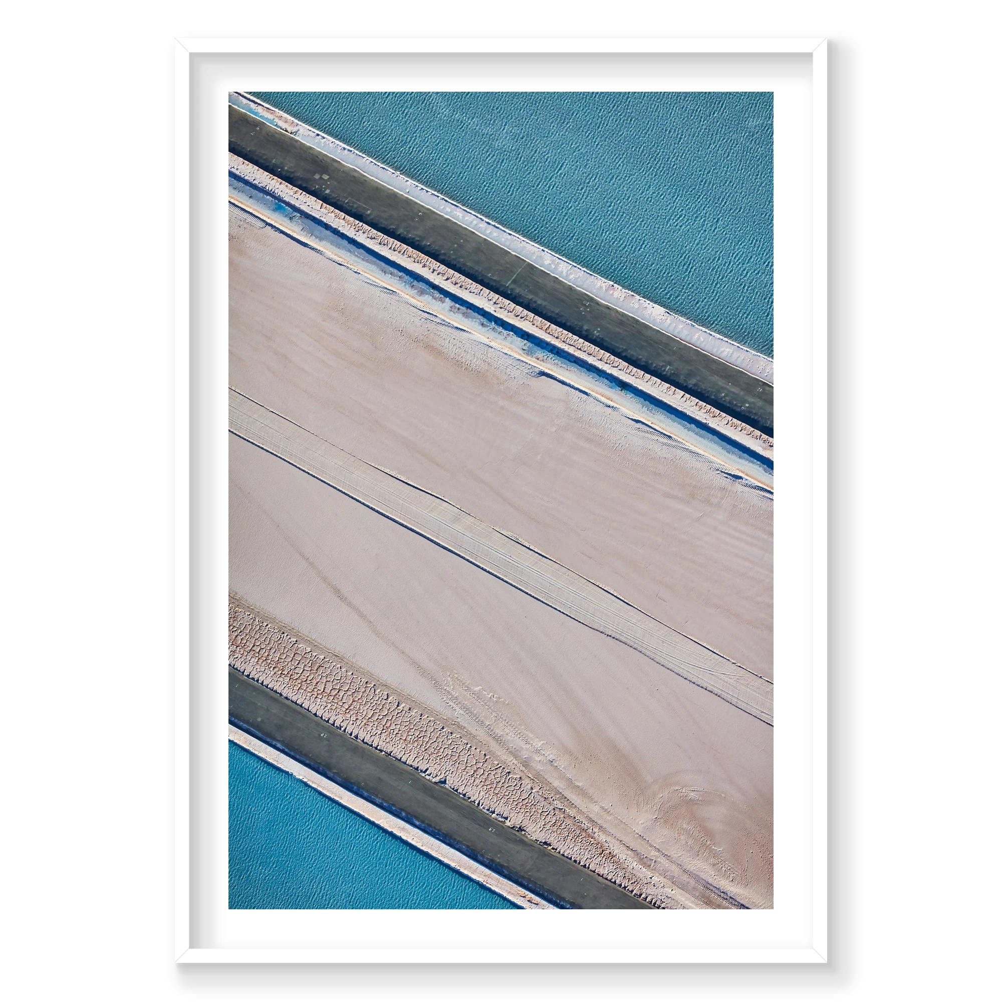 Muriate, Moab, Portrait Print, white Victorian Ash frame