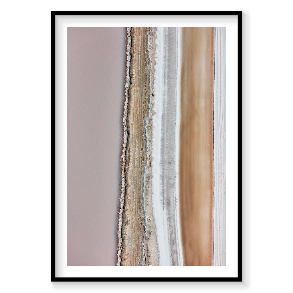 Neapolitan, Great Salt Lake, Portrait Print, black Victorian Ash frame