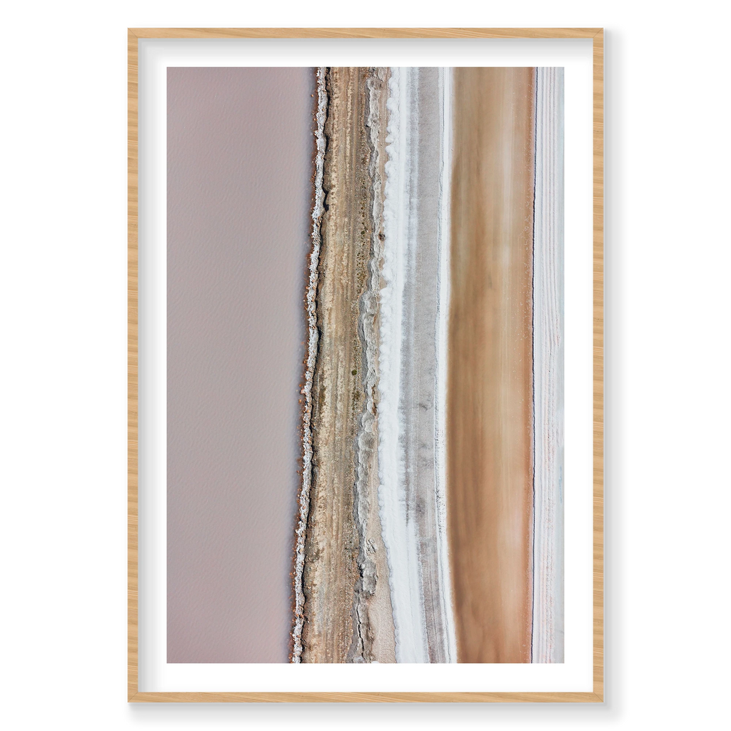 Neapolitan, Great Salt Lake, Portrait Print, natural Victorian Ash frame