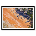 North Curl Curl Beach, Horizontal Print, black Victorian Ash frame
