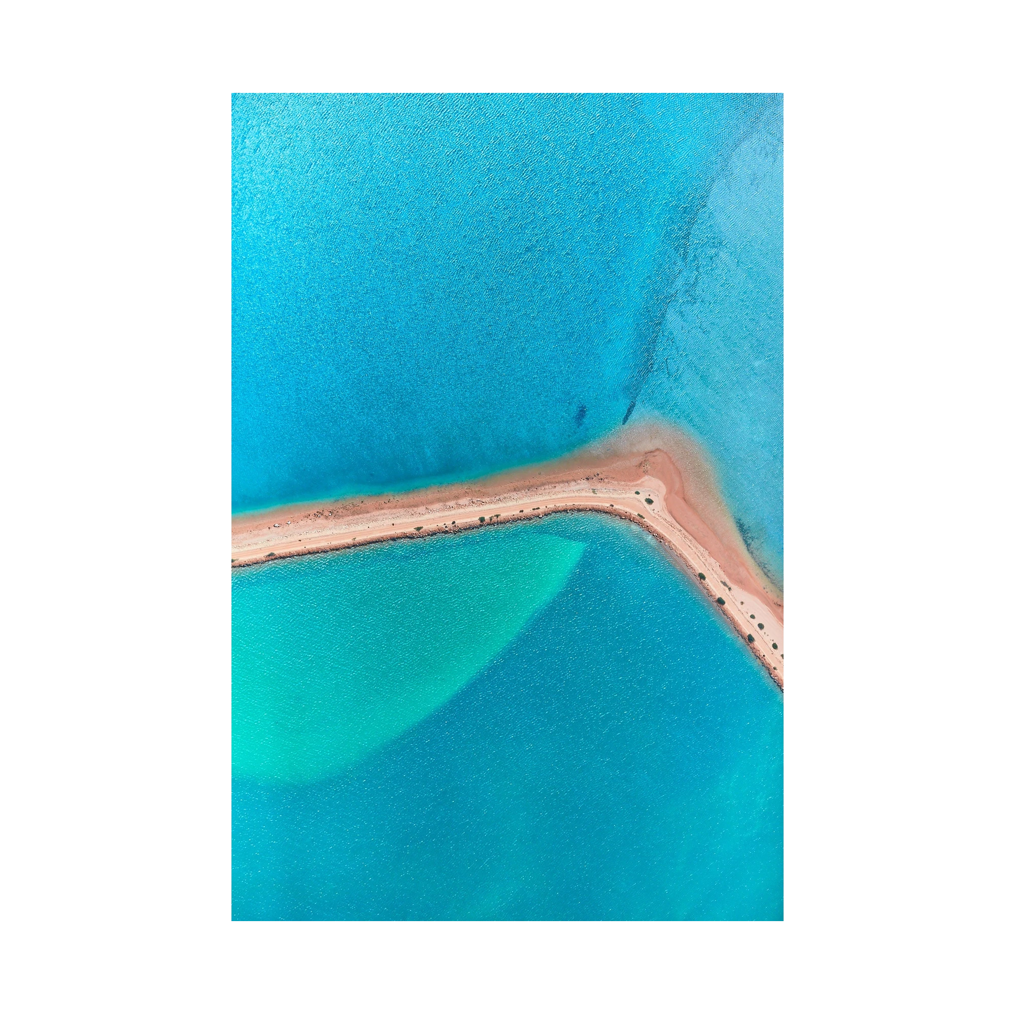 Ocean Blue, Carrarang, Vertical Print, print only