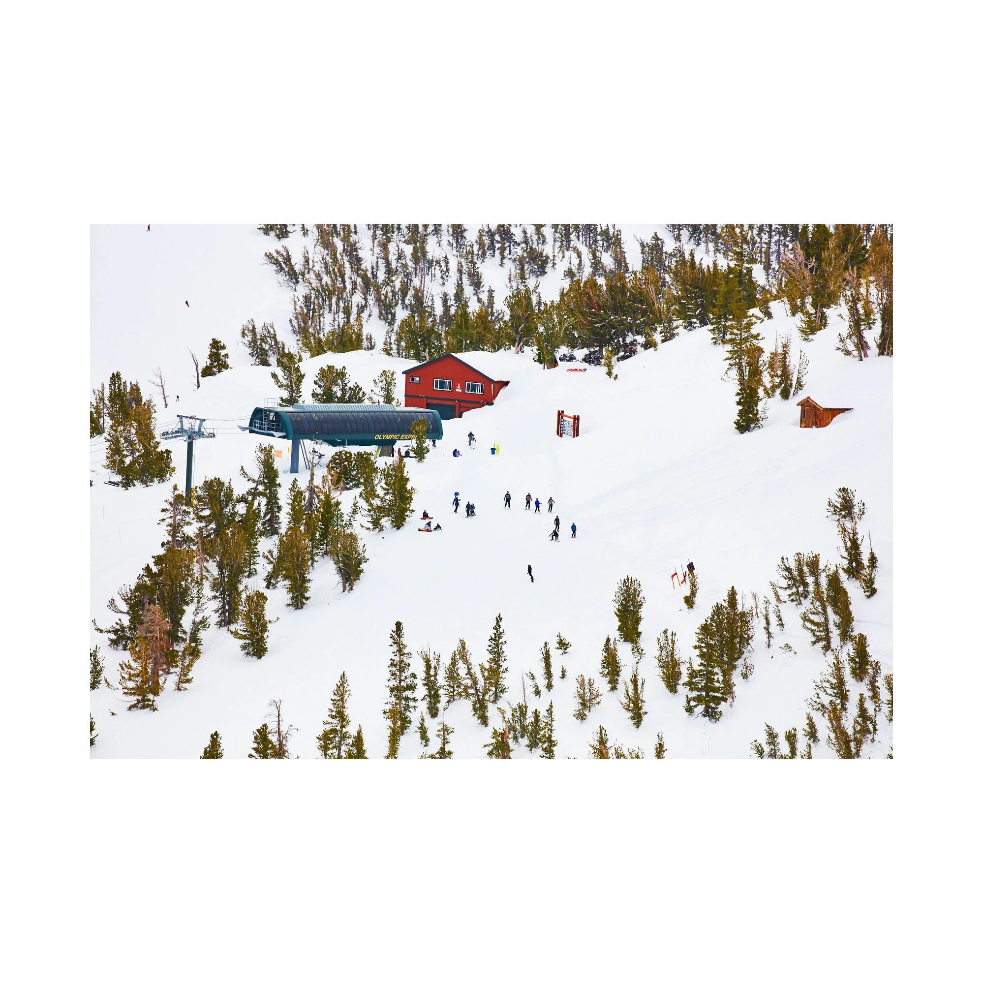Olympic Express, Lake Tahoe, Horizontal Print, print only