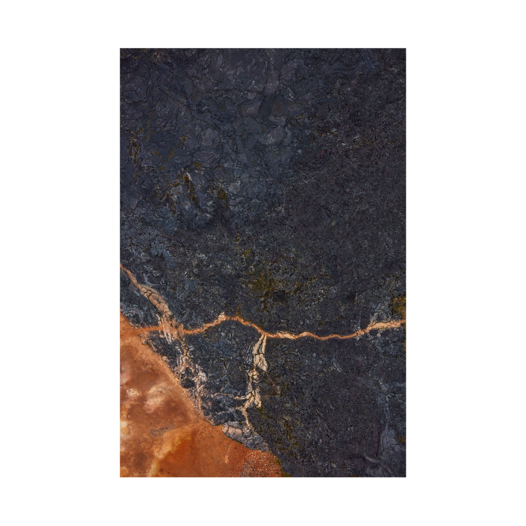 Orange Path, Iceland, Vertical Print, print only