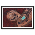 Internal, Shark Bay, Horizontal Print, black Victorian Ash frame