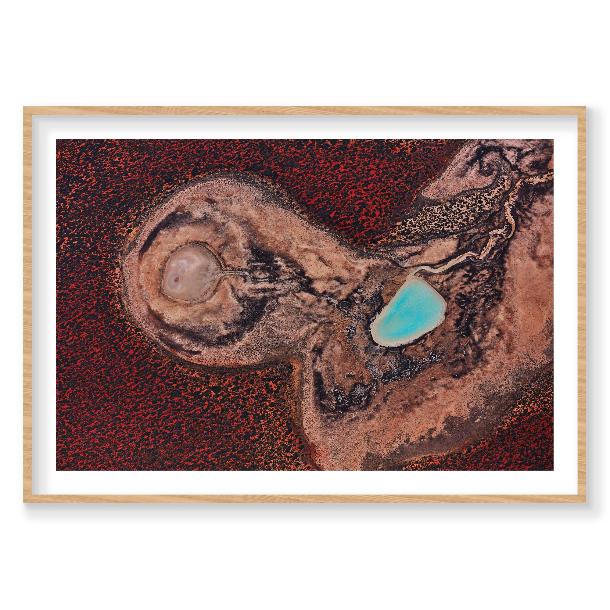 Internal, Shark Bay, Horizontal Print, natural Victorian Ash frame