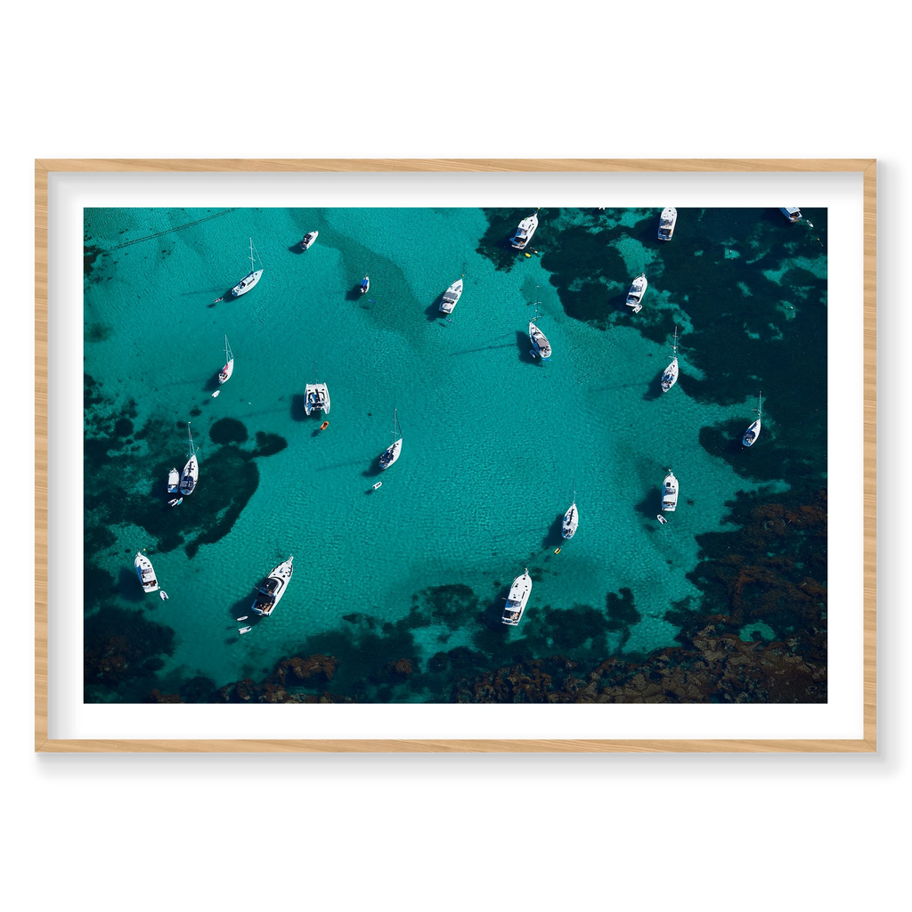 Parking Lot, Rottnest Island, WA, Horizontal Print, natural Victorian Ash frame