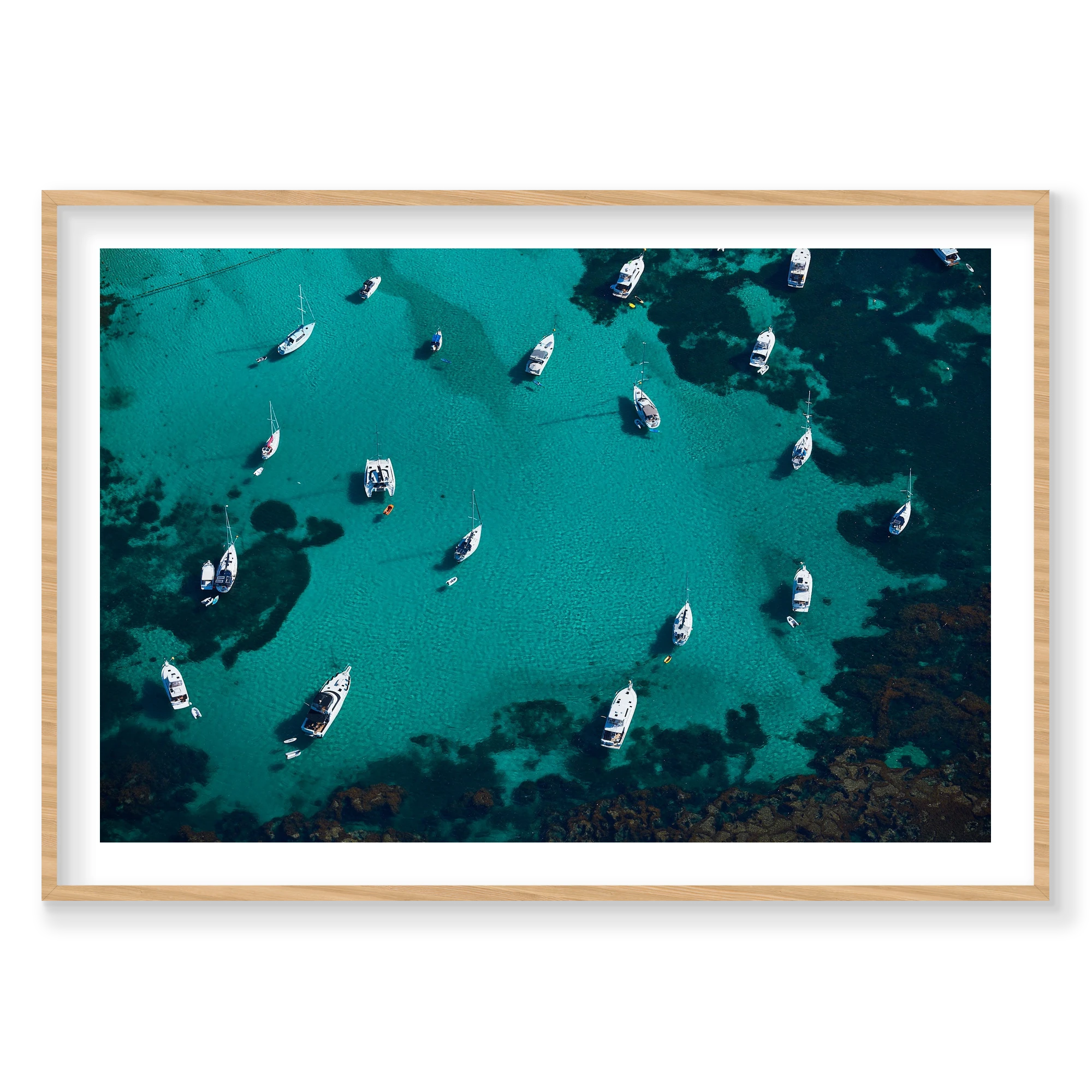 Parking Lot, Rottnest Island, WA, Horizontal Print, natural Victorian Ash frame
