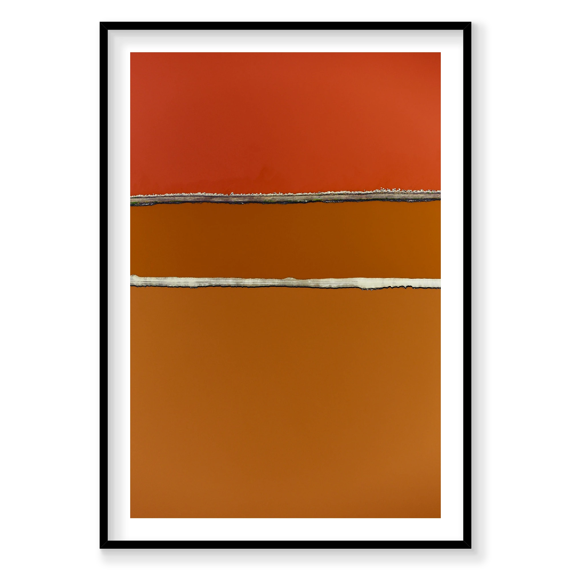 Partitions, San Francisco Bay, Vertical Print, black Victorian Ash frame