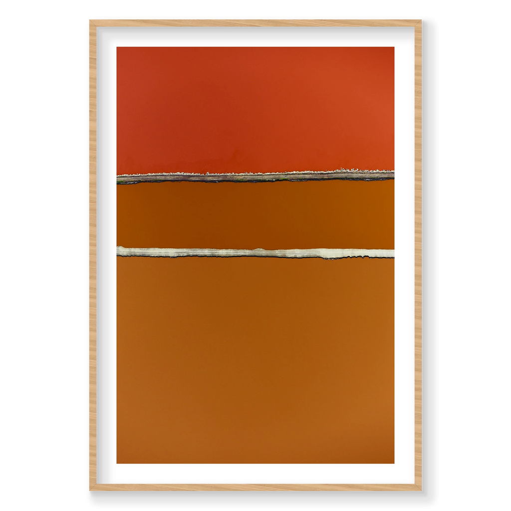 Partitions, San Francisco Bay, Vertical Print, natural Victorian Ash frame