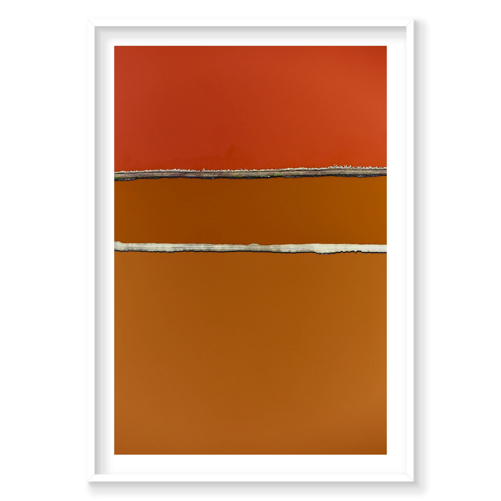 Partitions, San Francisco Bay, Vertical Print, white Victorian Ash frame