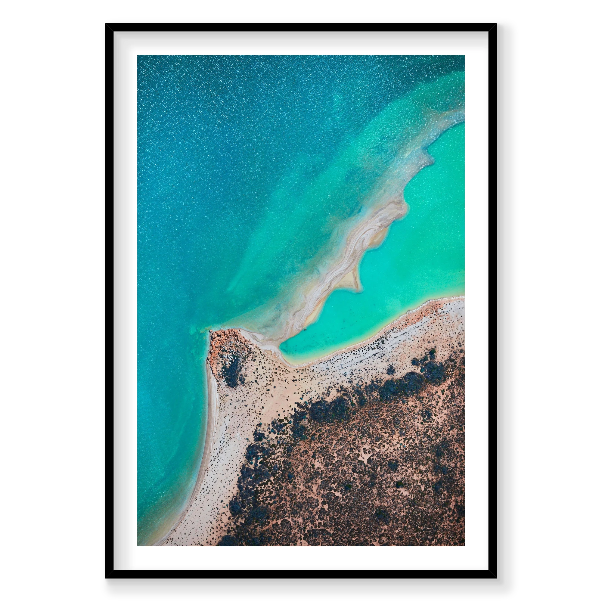 Pastels, Carrarang, Vertical Print, black Victorian Ash frame