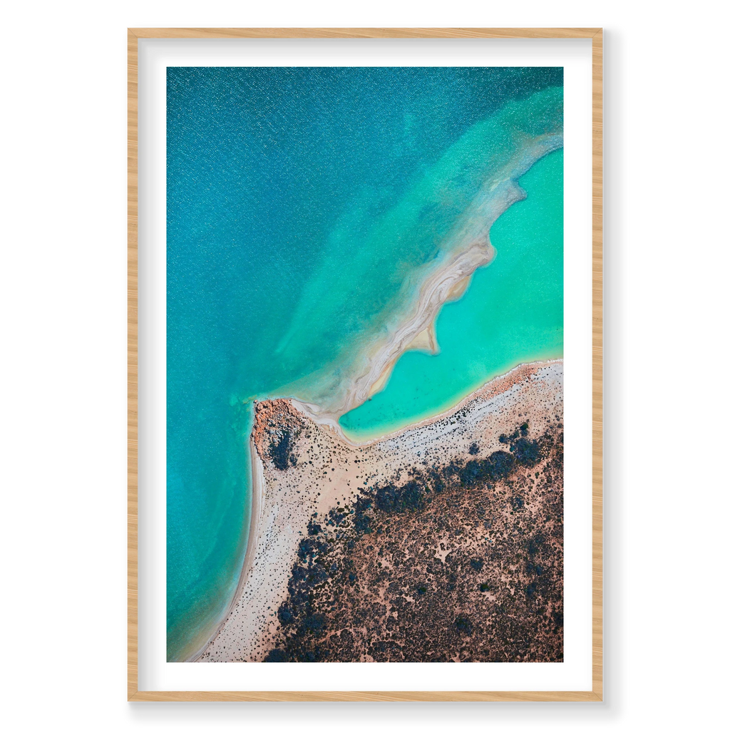 Pastels, Carrarang, Vertical Print, natural Victorian Ash frame