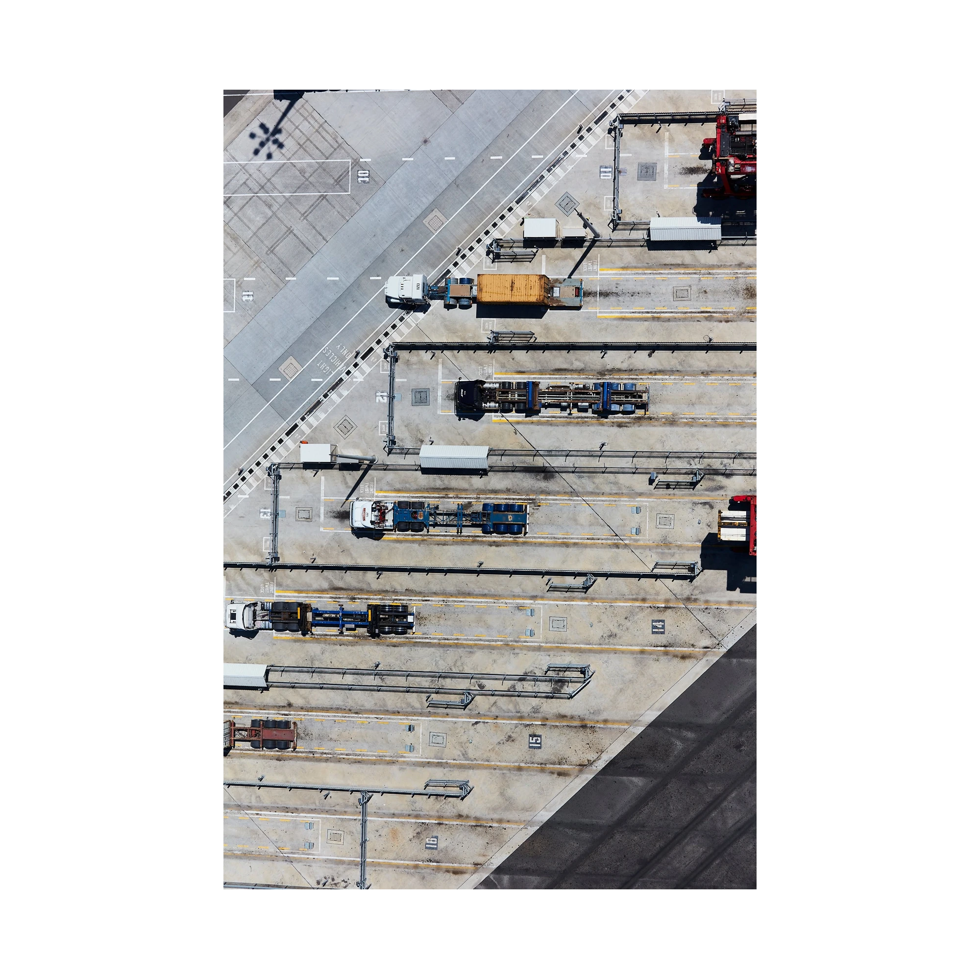 Pit Stop, Botany Bay, Vertical Print, print only