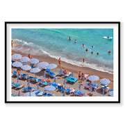 Positano Swimmers, Amalfi Coast, Horizontal Print