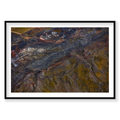 Prehistoric, Iceland, Horizontal Print, black Victorian Ash frame