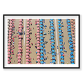 Red And Blue, Italy, Horizontal Print, black Victorian Ash frame