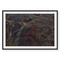 Red Earth, Iceland, Horizontal Print, black Victorian Ash frame