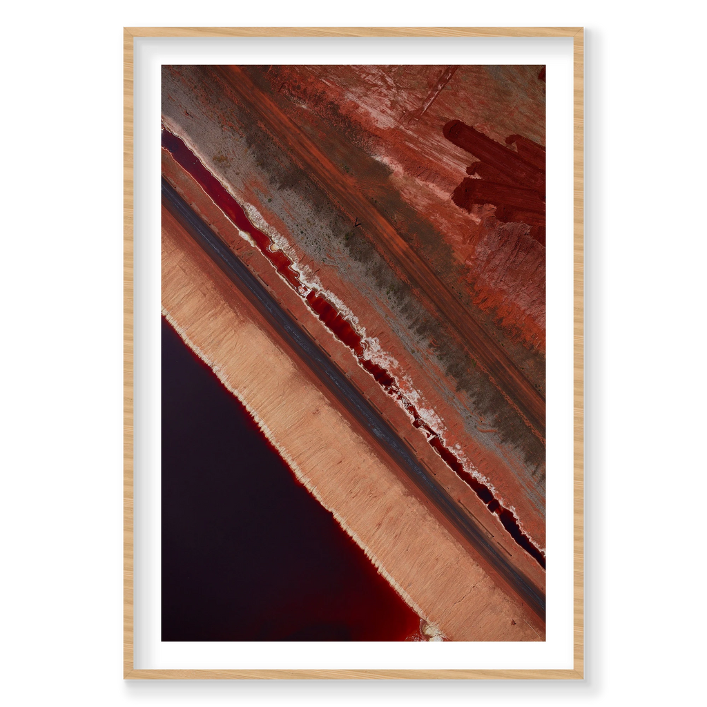 Red Mud, Western Australia, Vertical Print, natural Victorian Ash frame