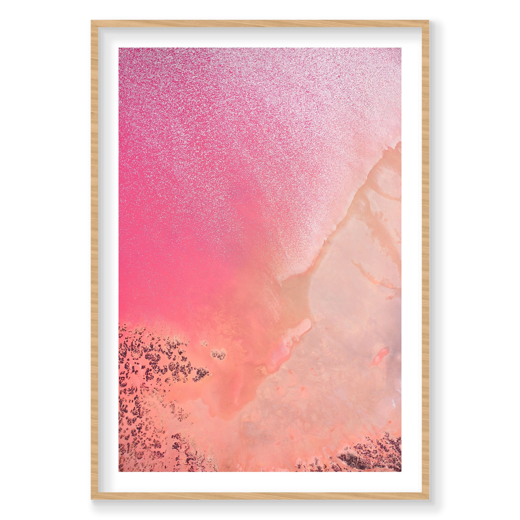 Reflections, Hutt Lagoon, Vertical Print, natural Victorian Ash frame