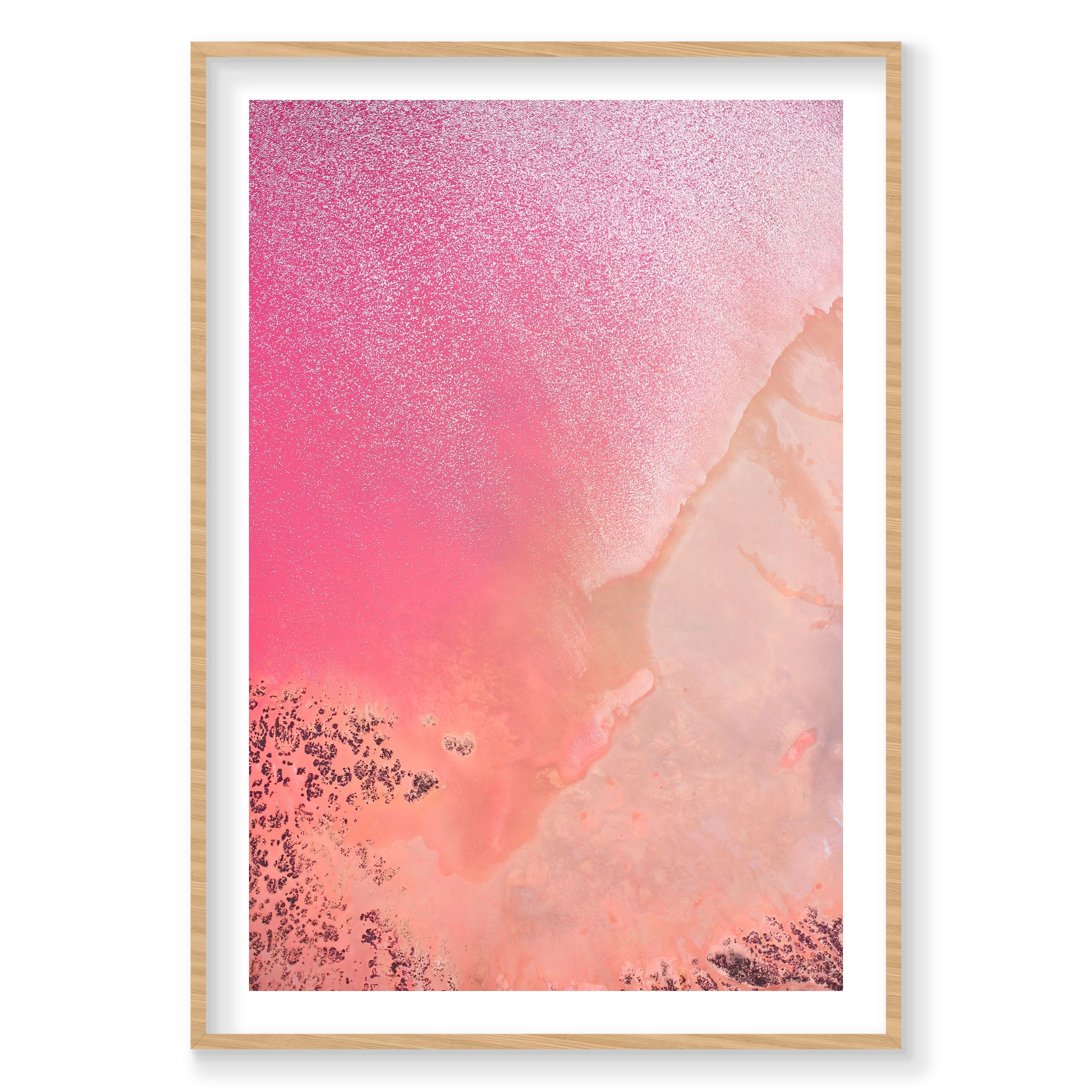 Reflections, Hutt Lagoon, Vertical Print, natural Victorian Ash frame