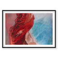 Reflections, Shark Bay, Horizontal Print, black Victorian Ash frame
