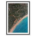 Remote, Kalbarri, Vertical Print, black Victorian Ash frame