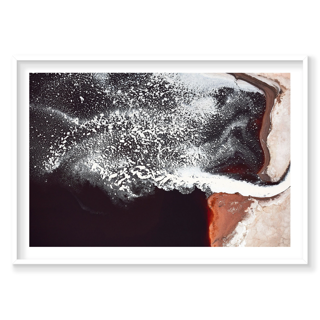 Residue, Western Australia, Horizontal Print, white Victorian Ash frame