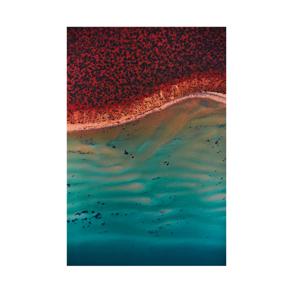 Ripples, Shark Bay, Vertical Print, print only
