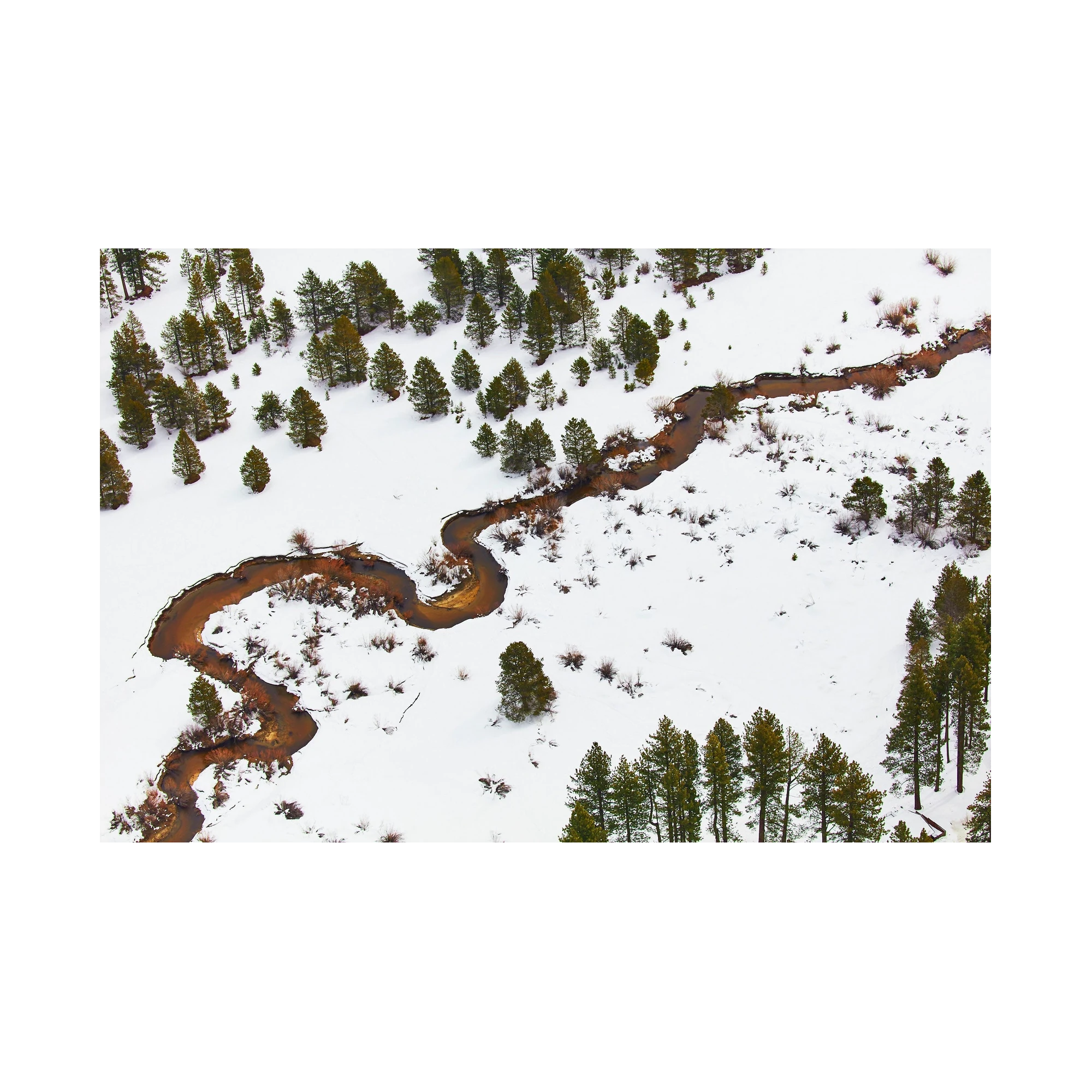Rivers, Lake Tahoe, Horizontal Print, print only