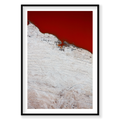 Salt, San Francisco Bay, Vertical Print, black Victorian Ash frame