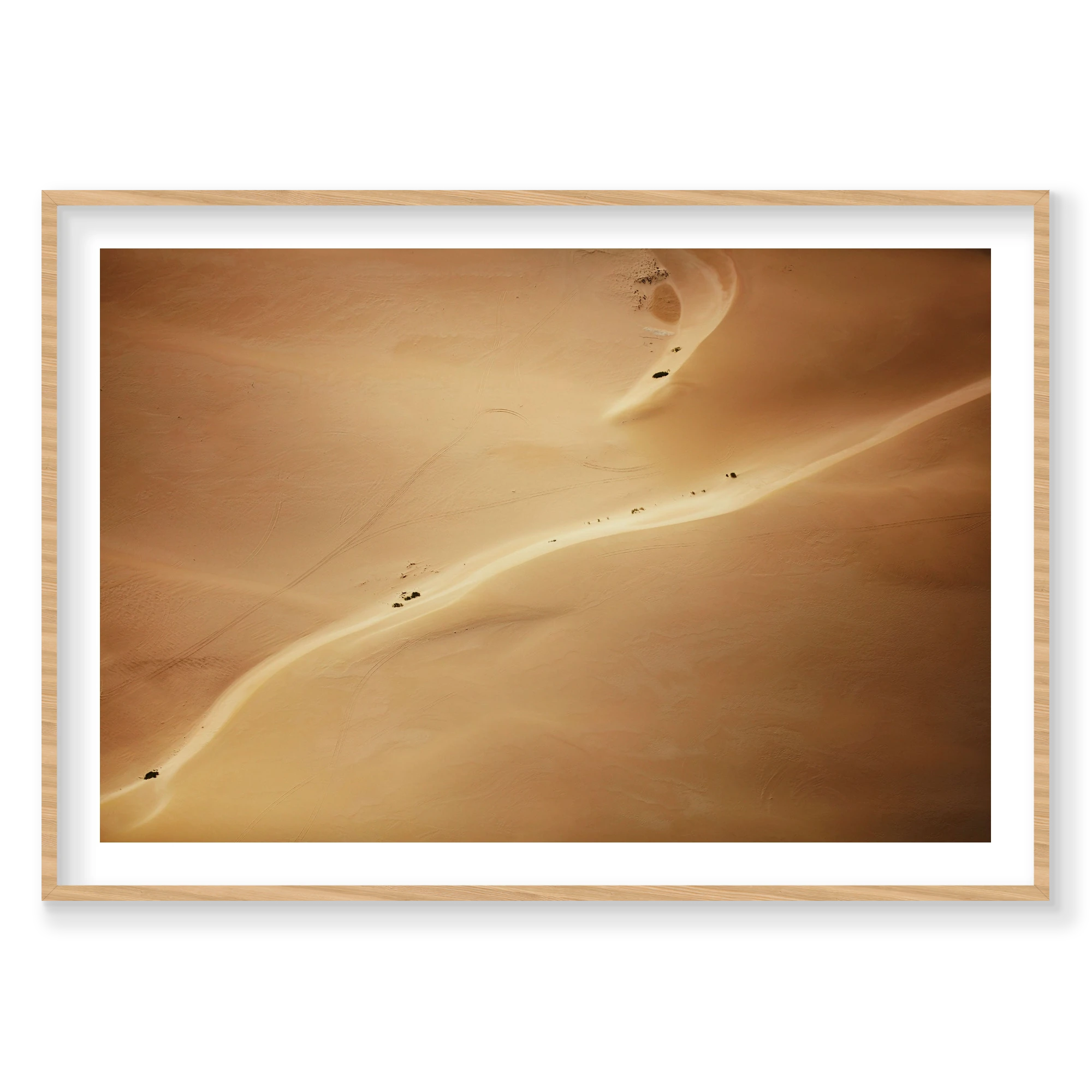 Sand Dunes, Kalbarri, Horizontal Print, natural Victorian Ash frame
