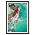Sandstone, Rottnest Island, WA, Vertical Print, black Victorian Ash frame