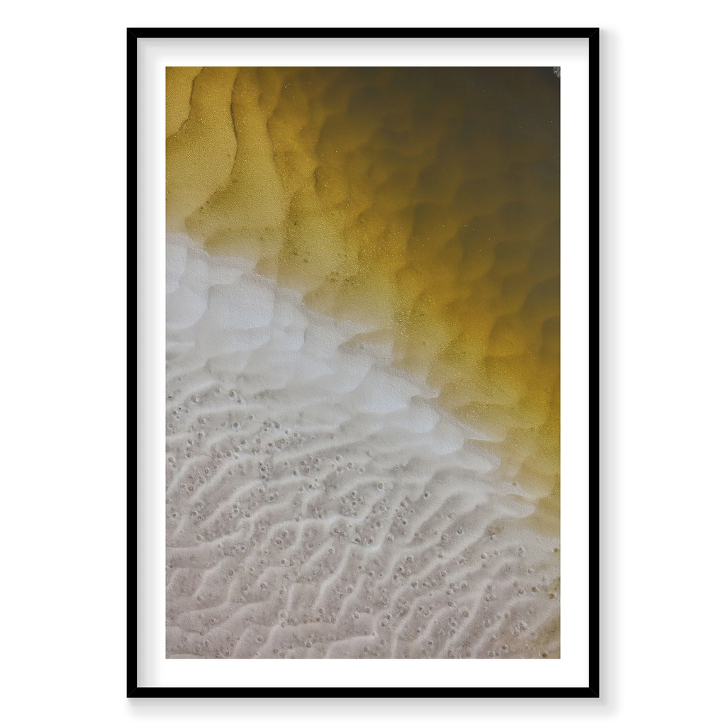 Scales, Whitehaven Beach, Vertical Print, black Victorian Ash frame