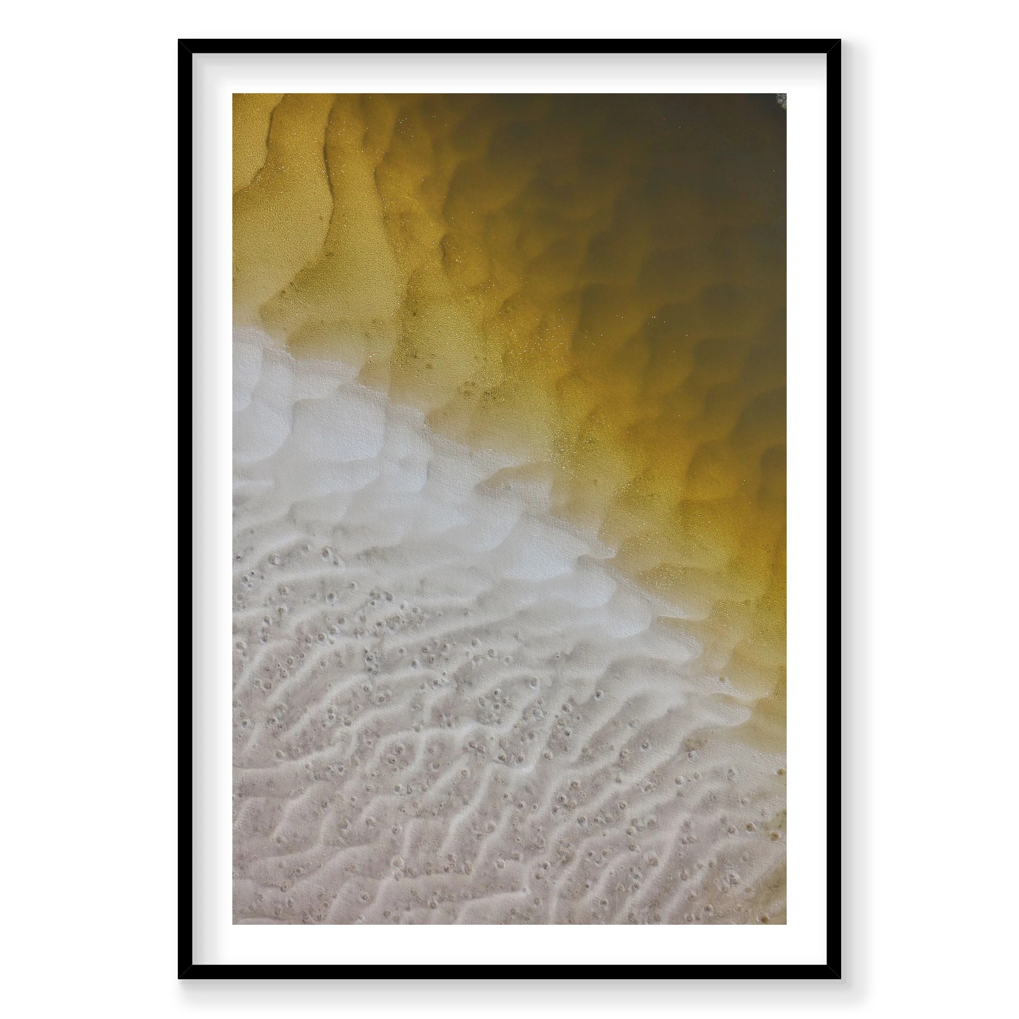 Scales, Whitehaven Beach, Vertical Print, black Victorian Ash frame