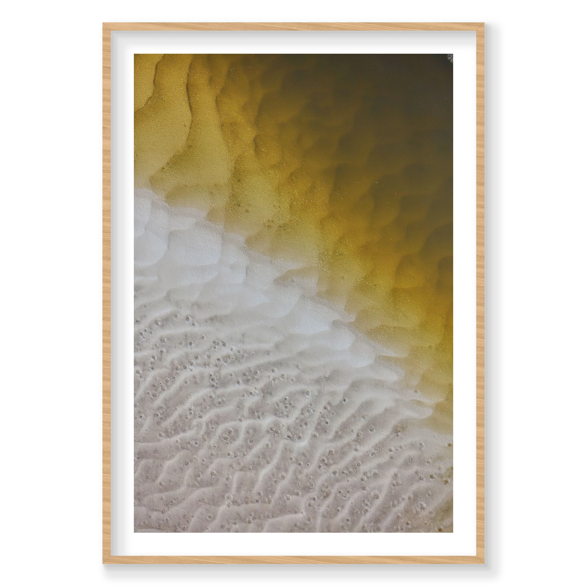 Scales, Whitehaven Beach, Vertical Print, natural Victorian Ash frame