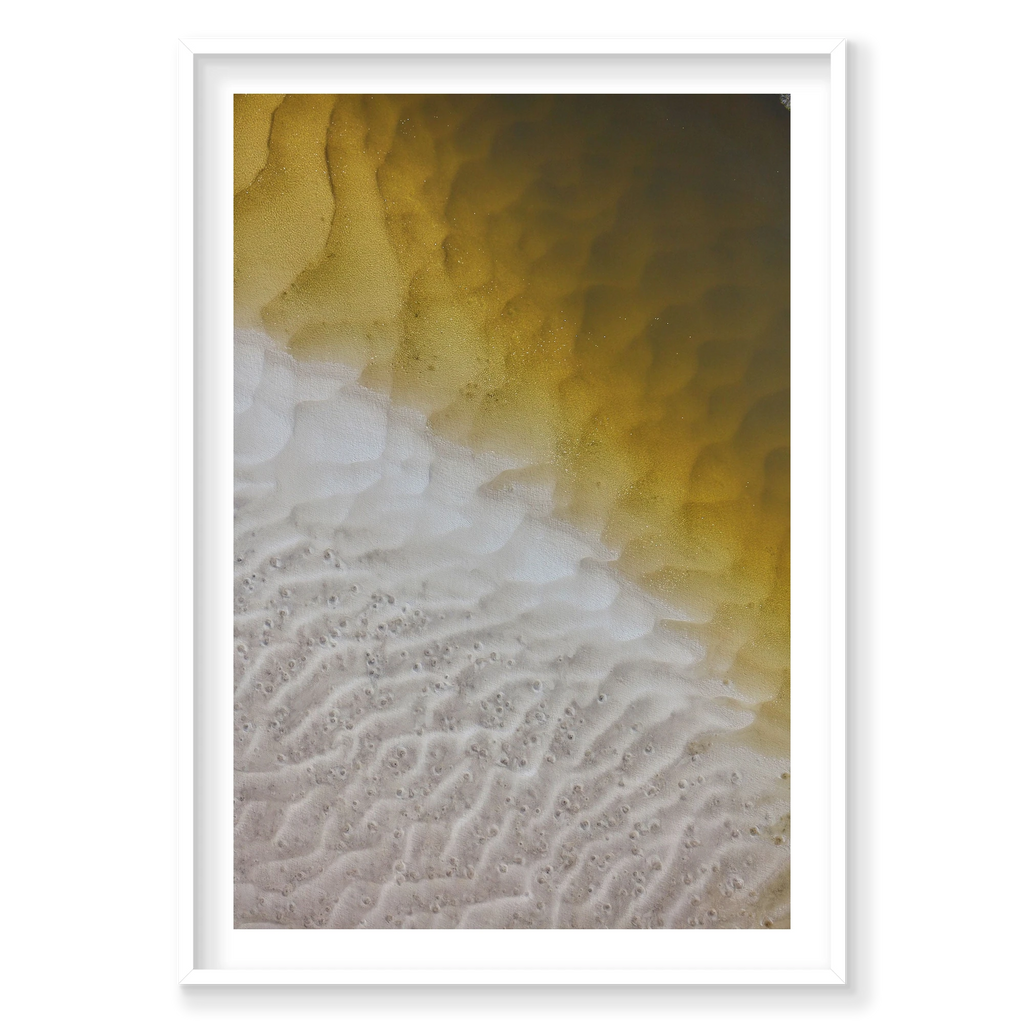 Scales, Whitehaven Beach, Vertical Print, white Victorian Ash frame