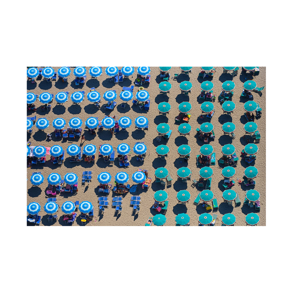 Shade Of Blue, Italy, Horizontal Print, print only