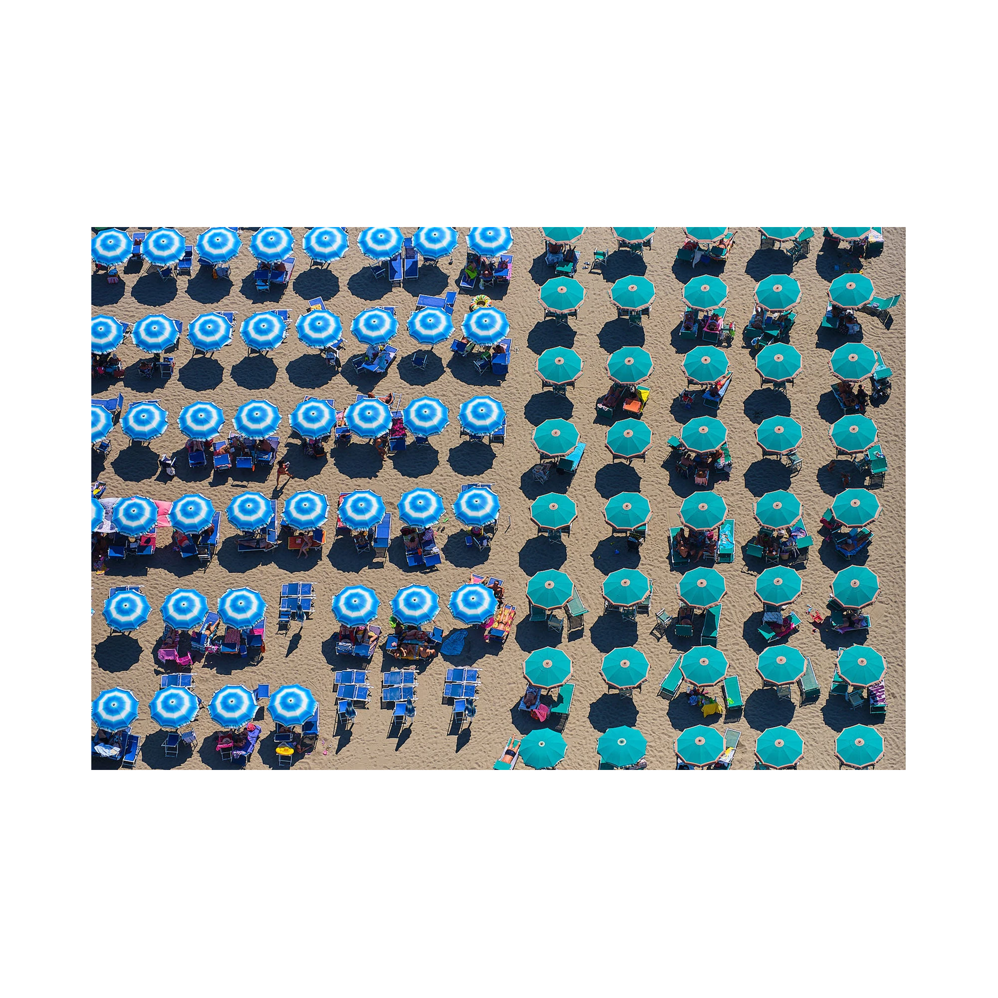 Shade Of Blue, Italy, Horizontal Print, print only