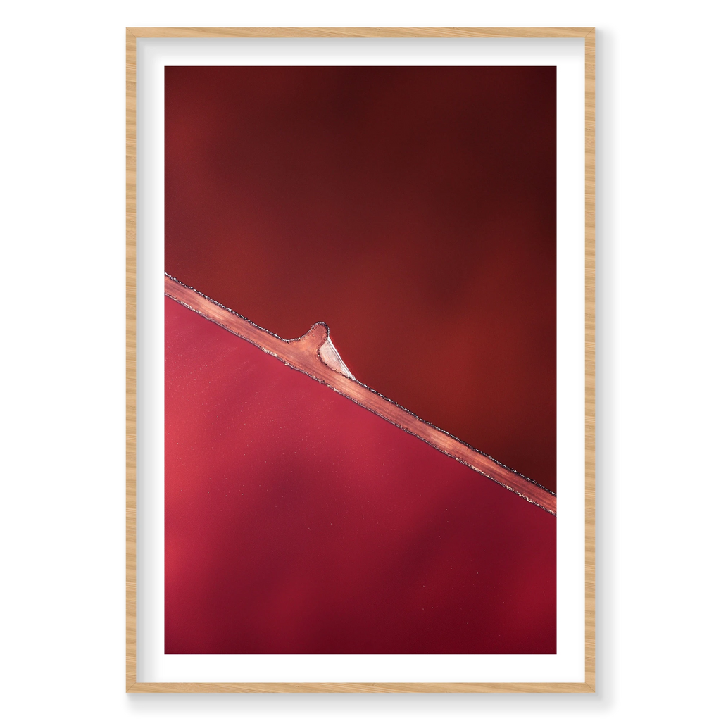 Shades, Hutt Lagoon, Vertical Print, natural Victorian Ash frame